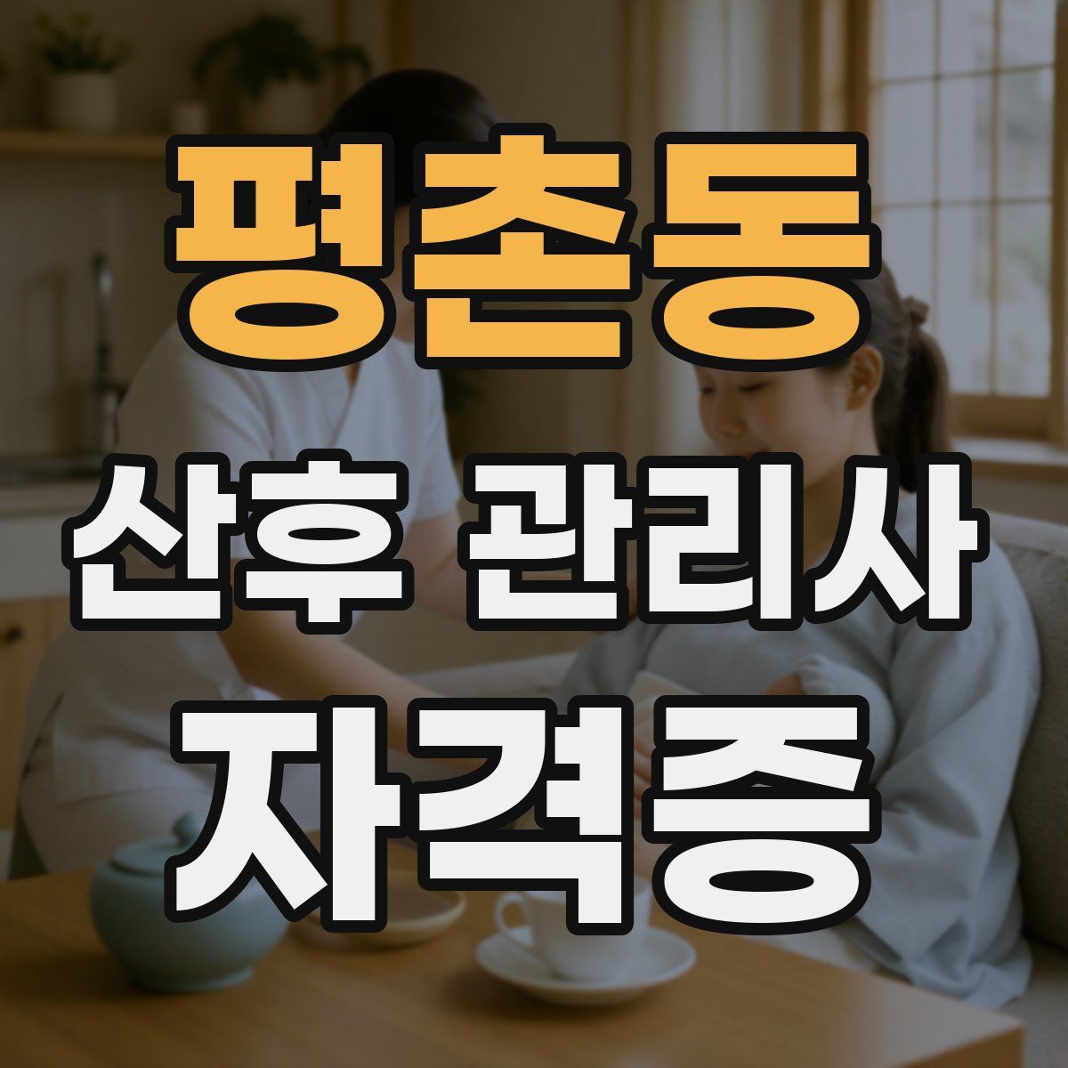 평촌동 산후 관리사 자격증