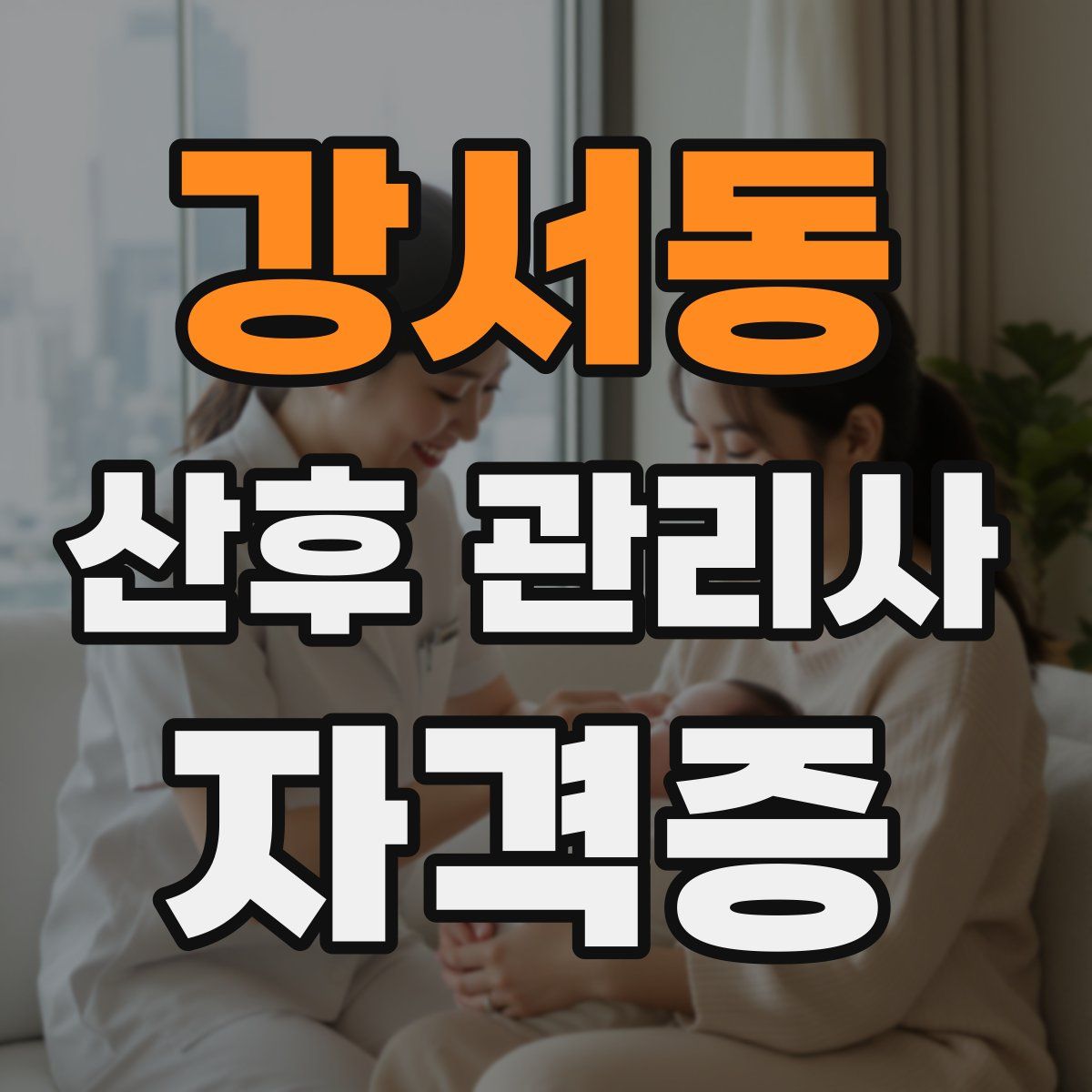 강서동 산후 관리사 자격증