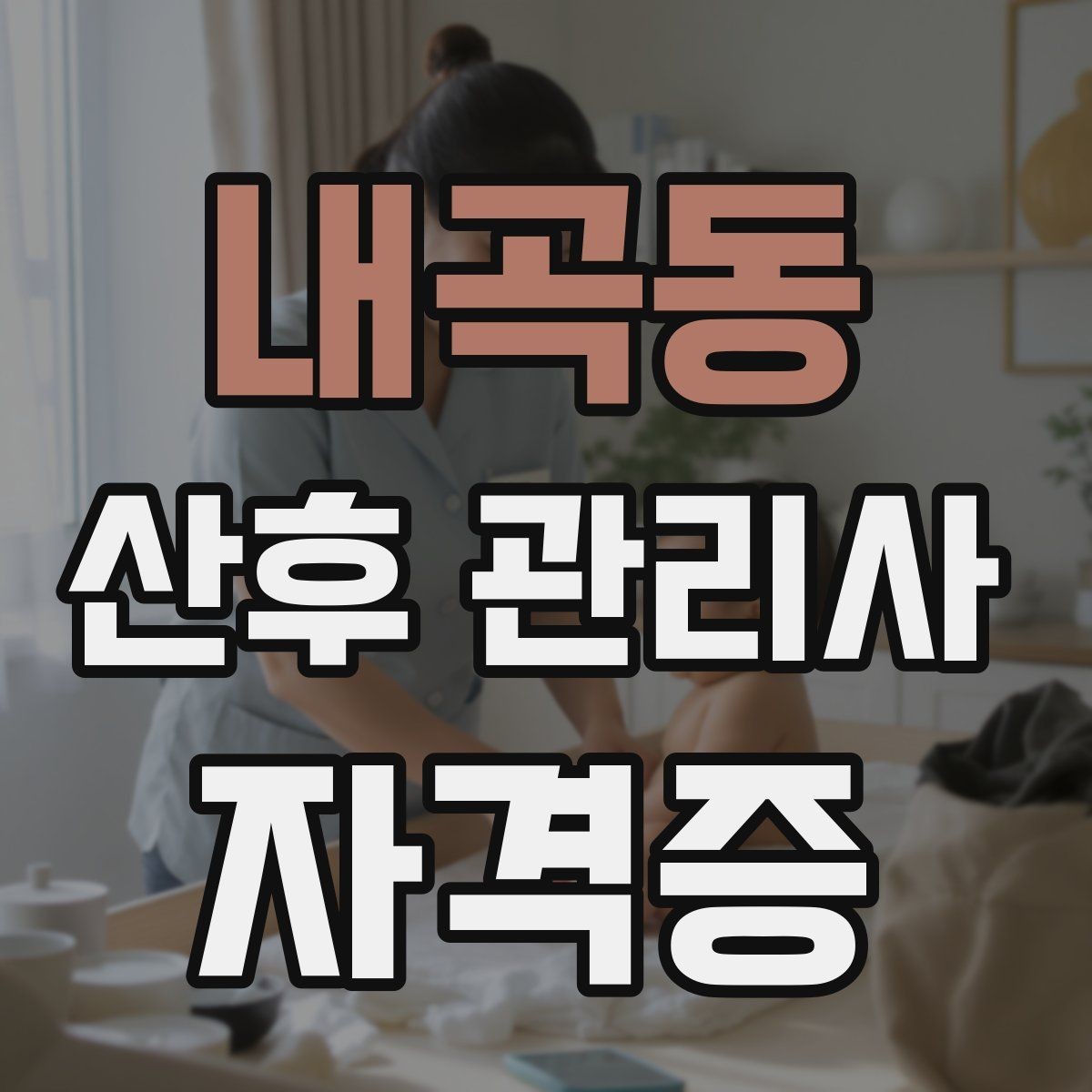 내곡동 산후 관리사 자격증 취득 후 취업 활동 경로 알아보기