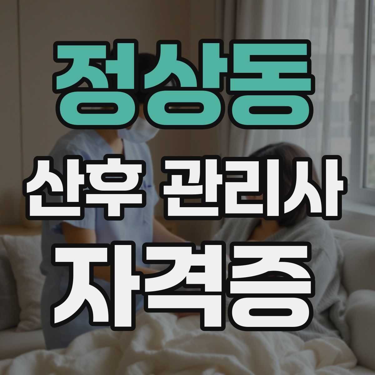 정상동 산후 관리사 자격증
