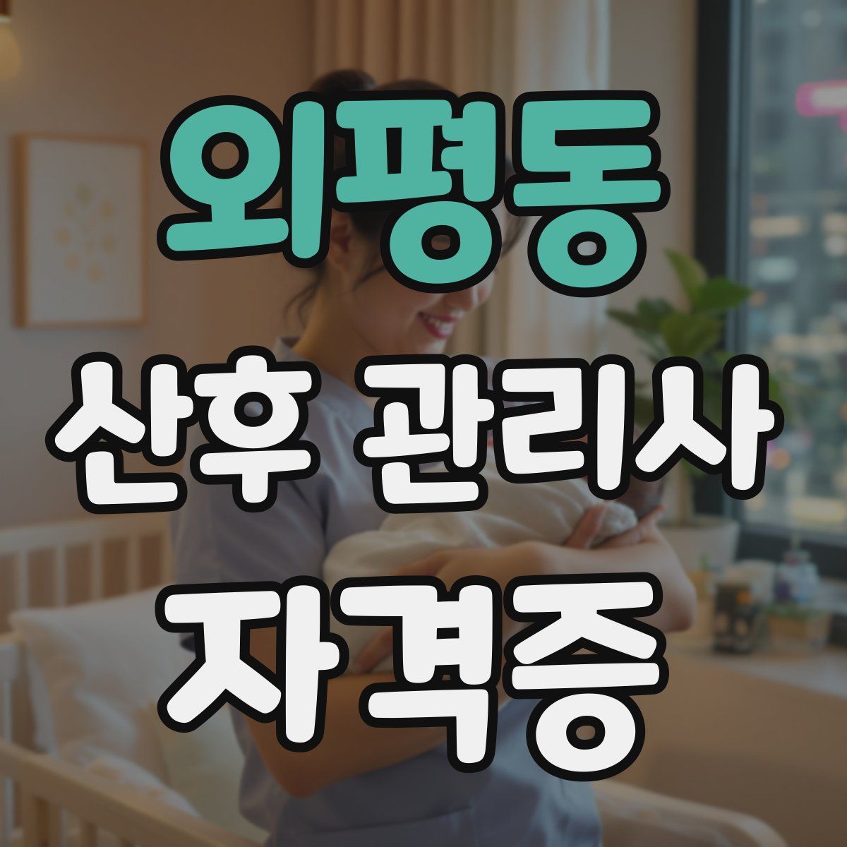외평동 산후 관리사 자격증