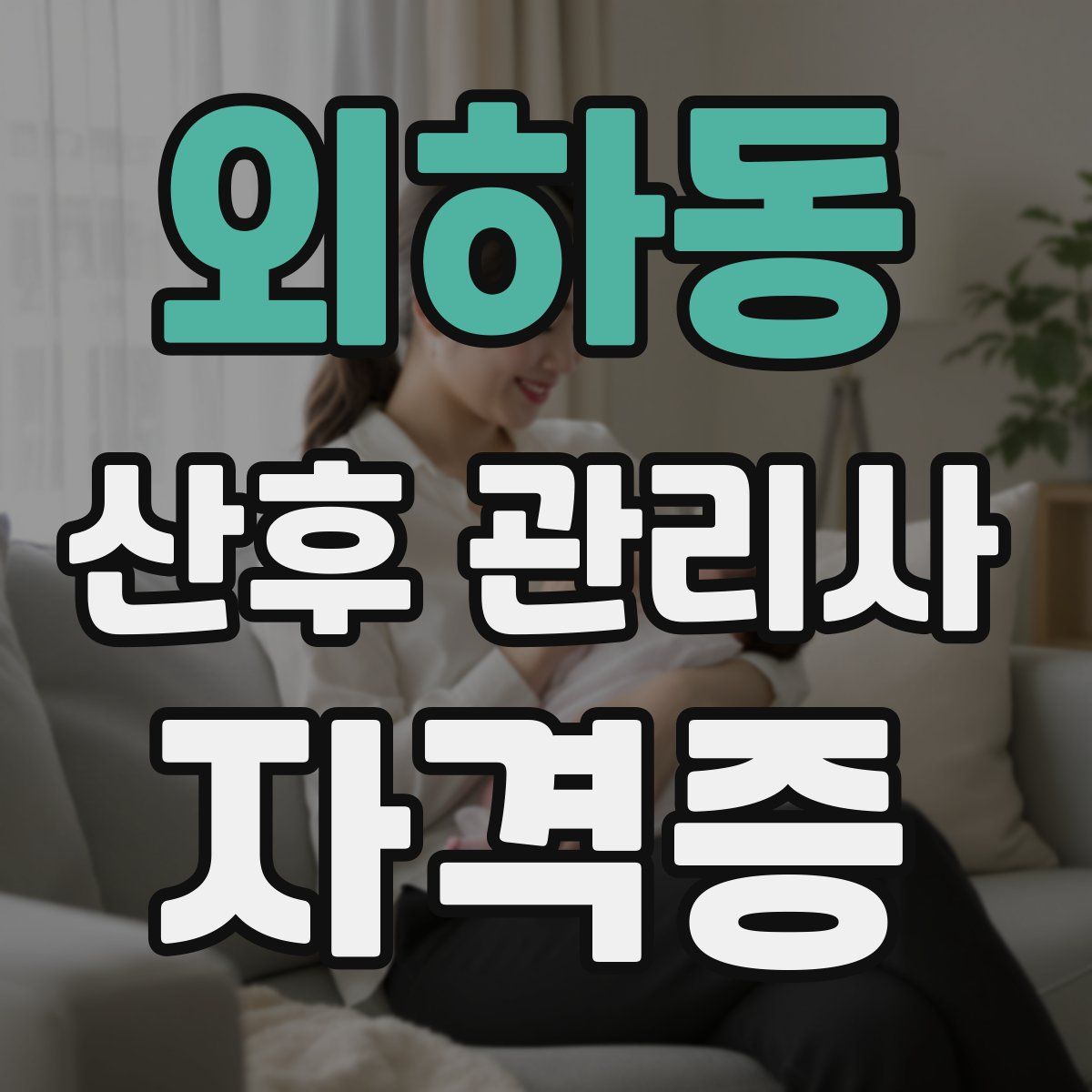 외하동 산후 관리사 자격증