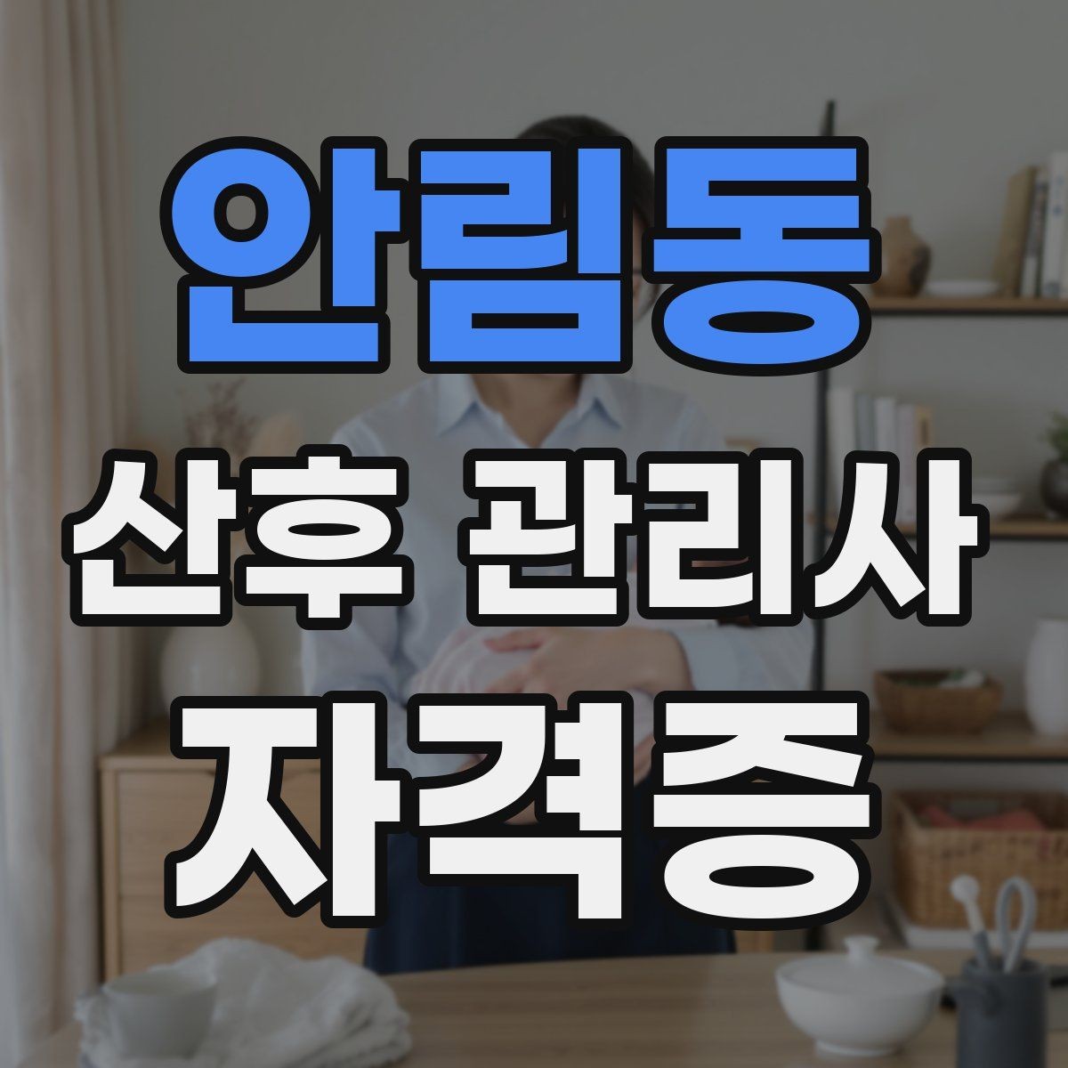 안림동 산후 관리사 자격증 직업 전망과 현실적인 장단점 정리