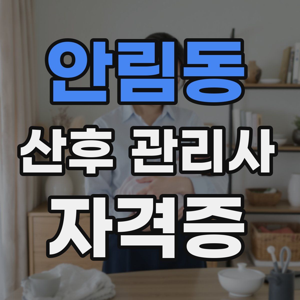 안림동 산후 관리사 자격증