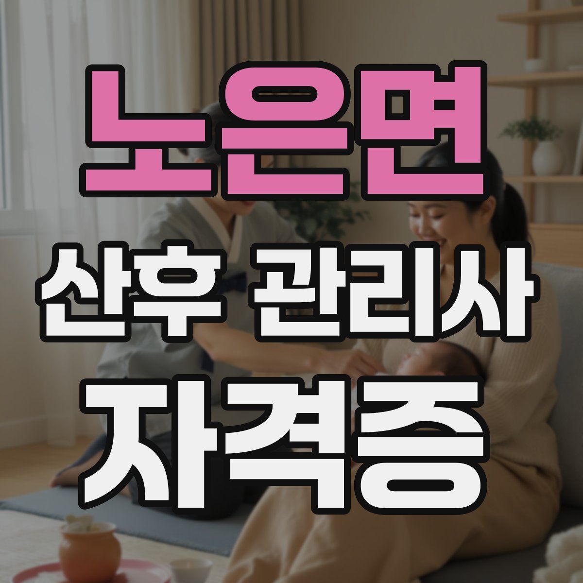 노은면 산후 관리사 자격증