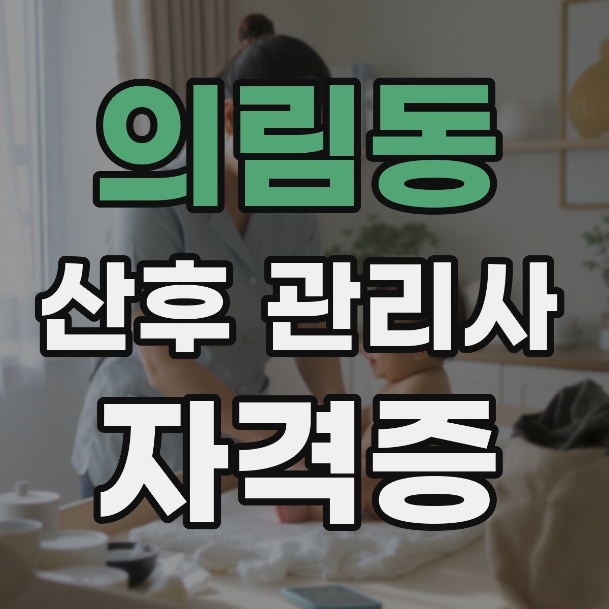 의림동 산후 관리사 자격증