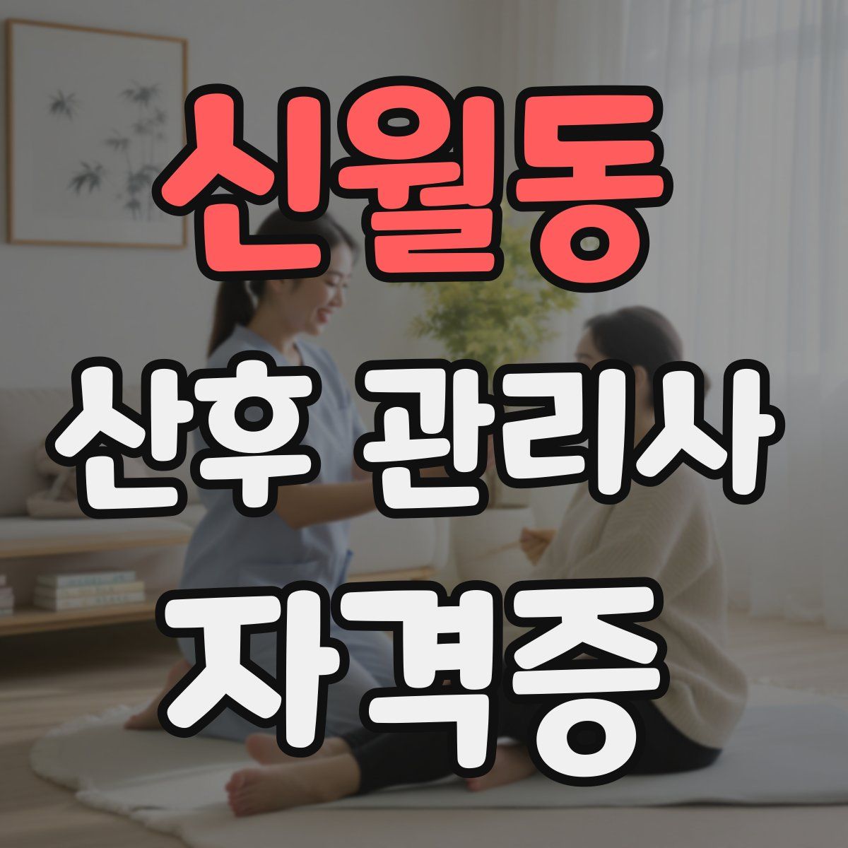 신월동 산후 관리사 자격증