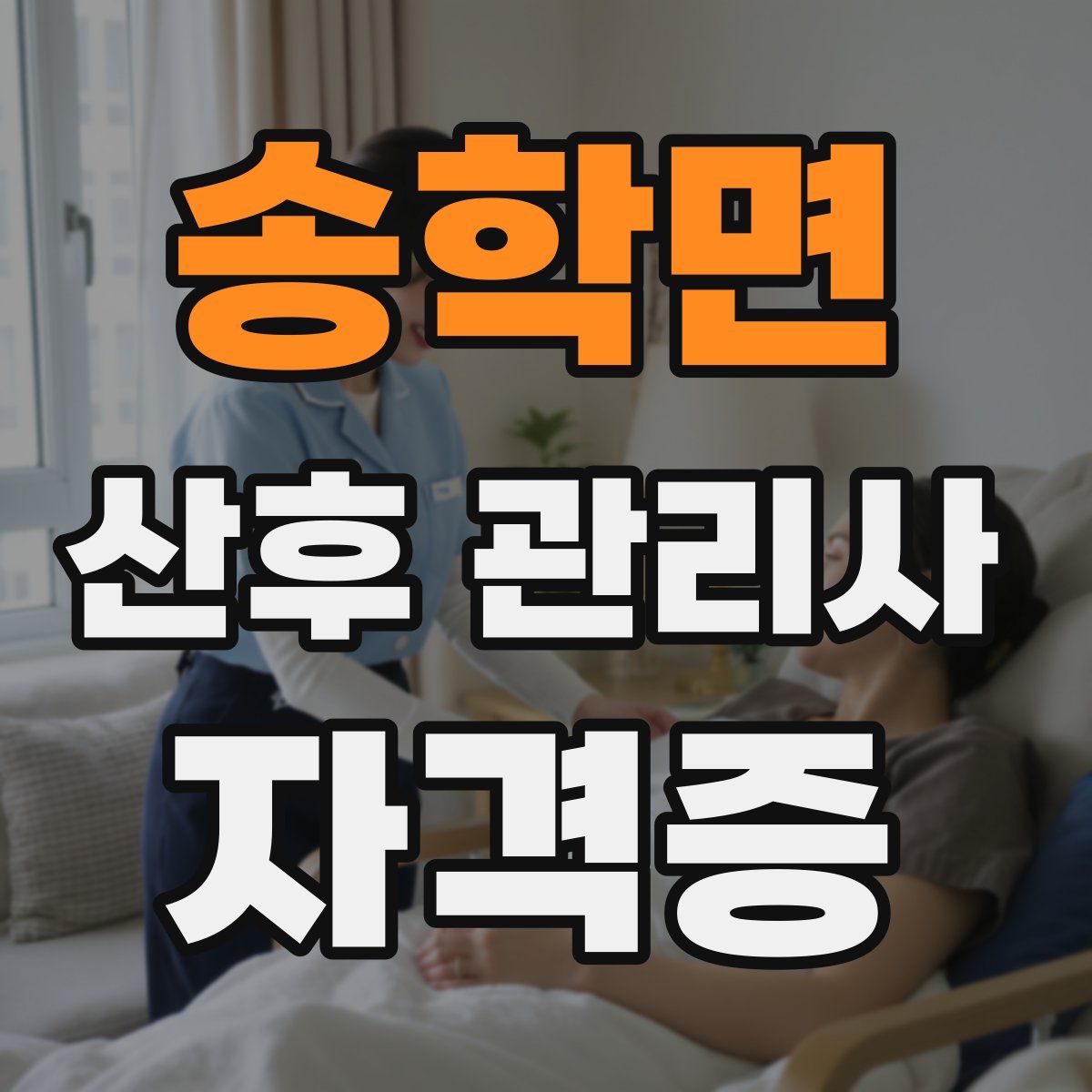 송학면 산후 관리사 자격증
