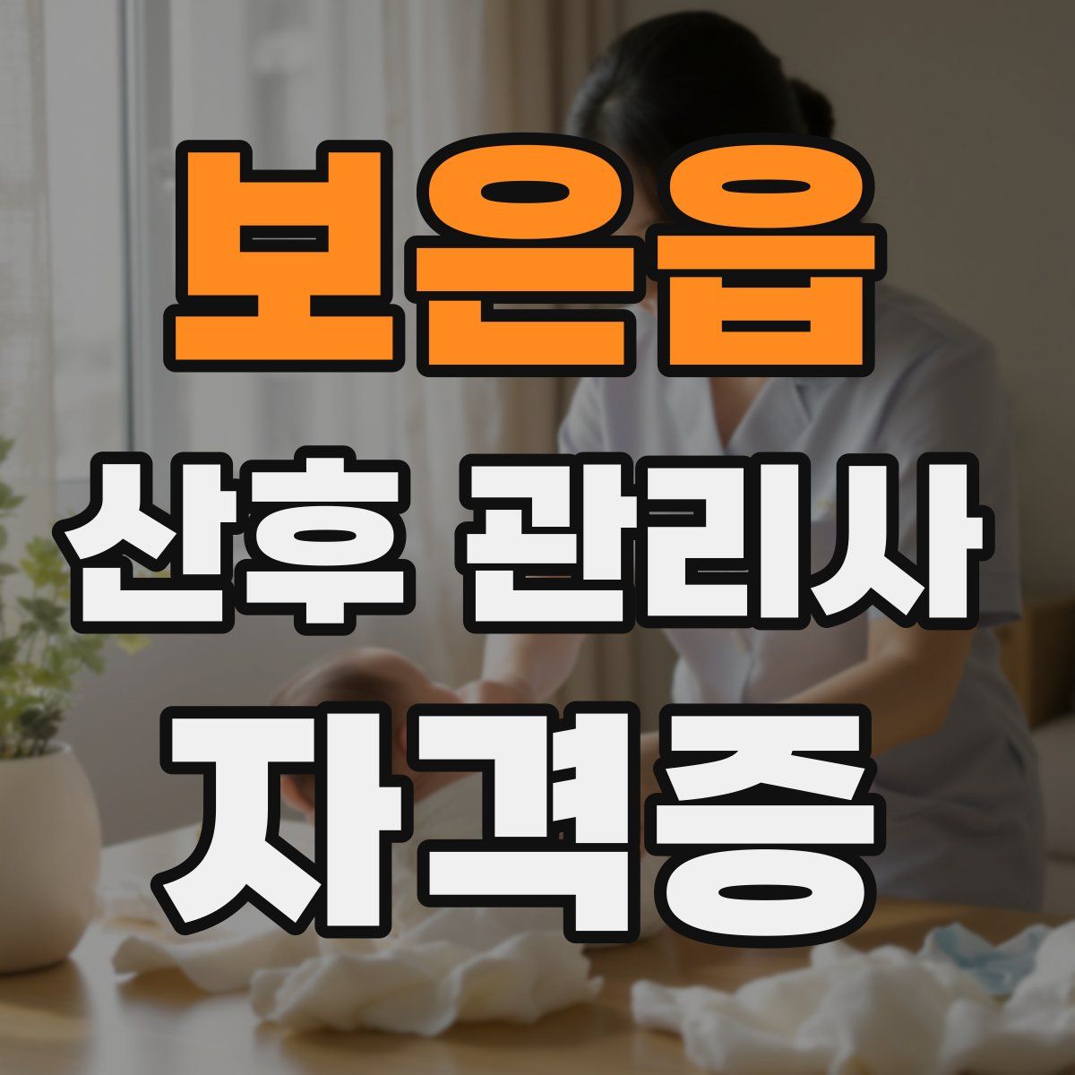 보은읍 산후 관리사 자격증