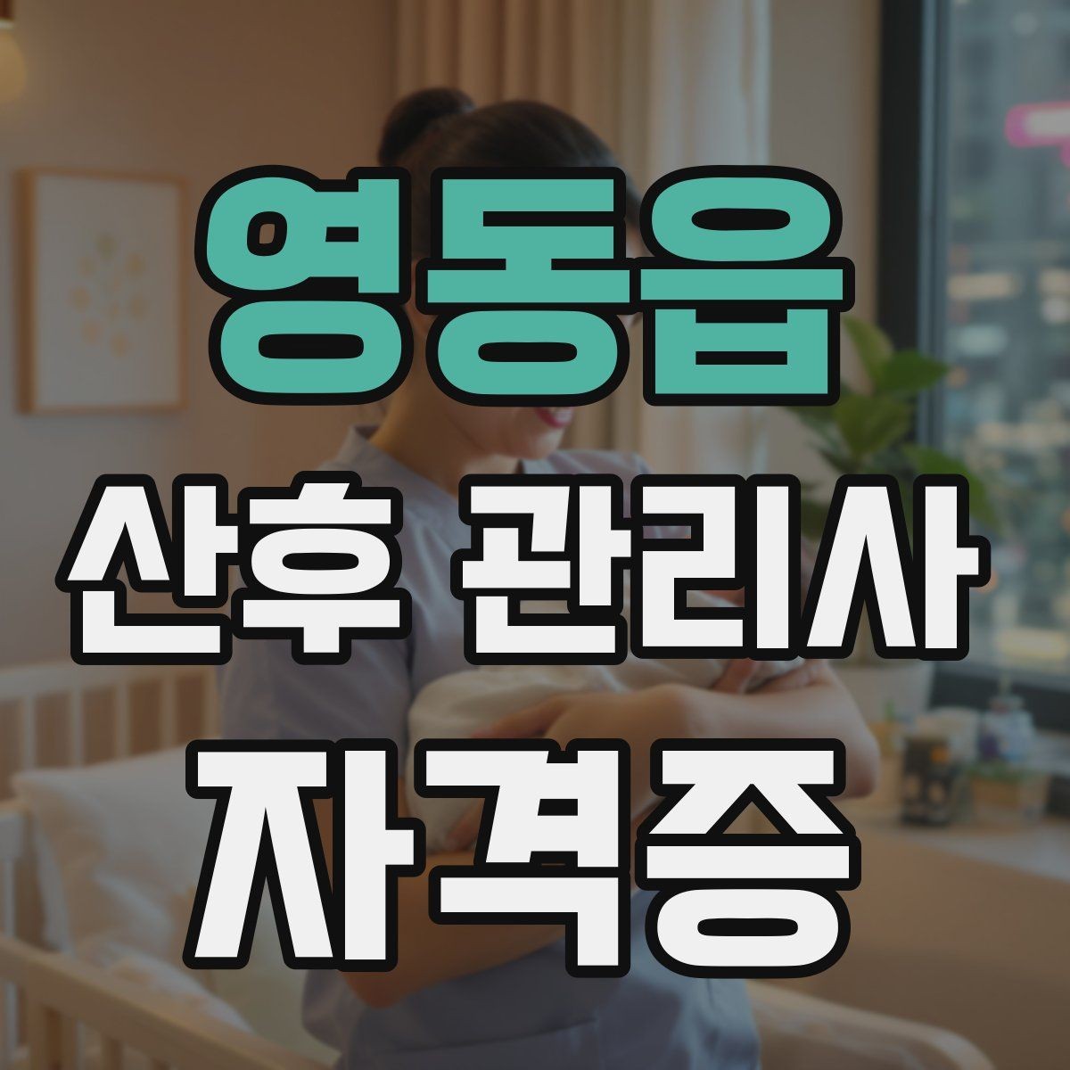 영동읍 산후 관리사 자격증 한 번에 이해하는 업무 핵심 정리