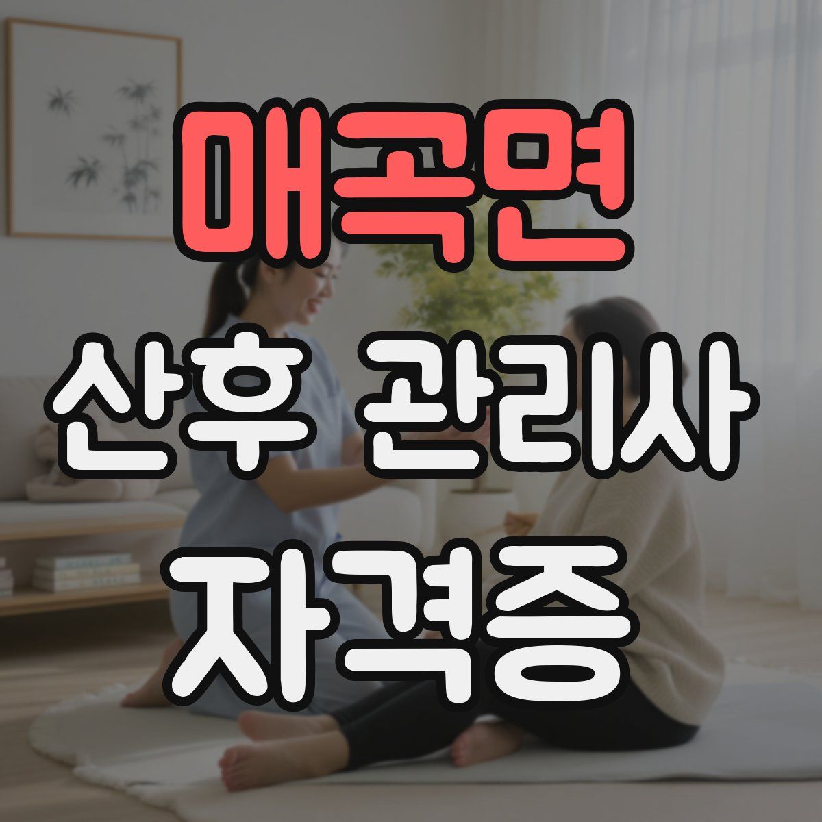 매곡면 산후 관리사 자격증
