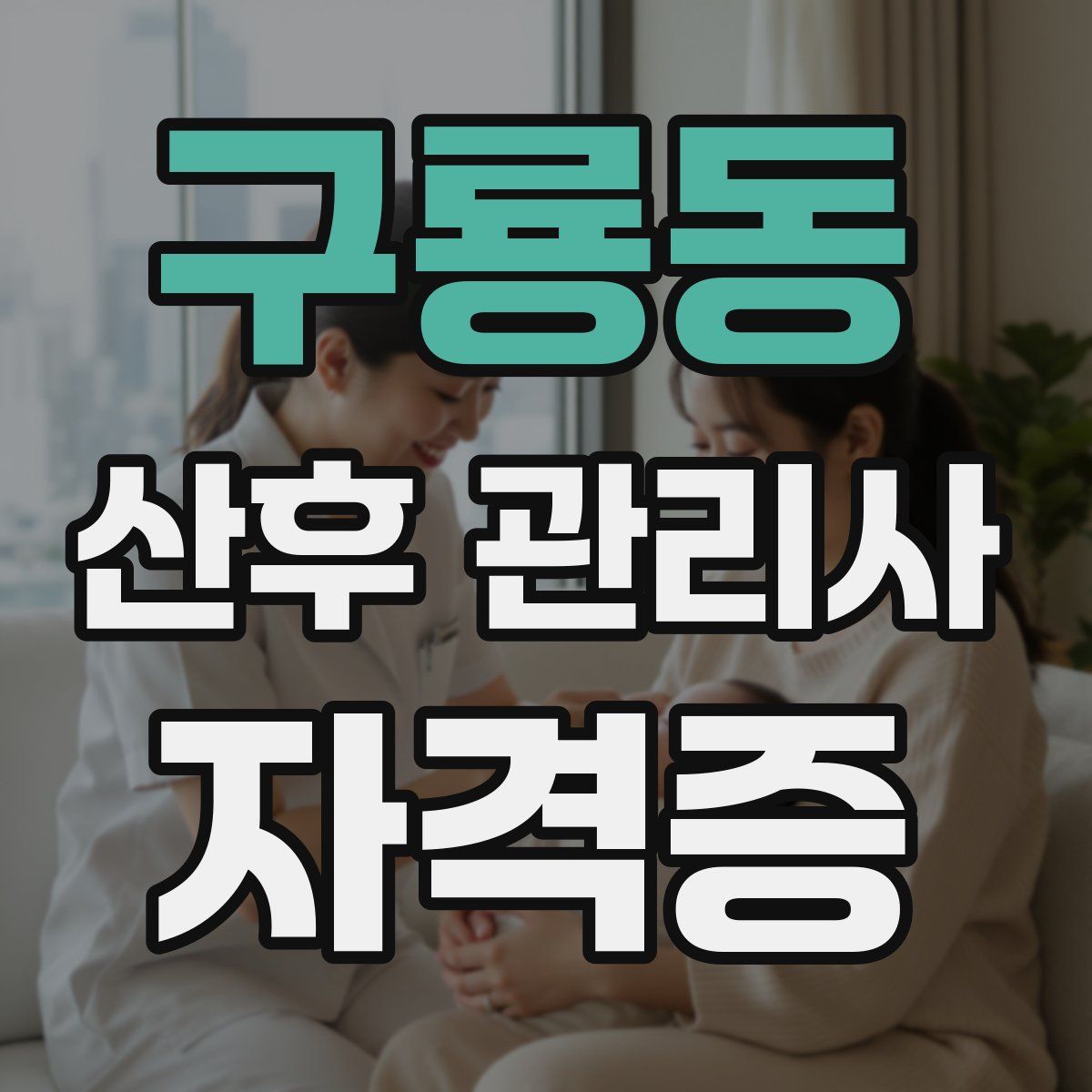 구룡동 산후 관리사 자격증