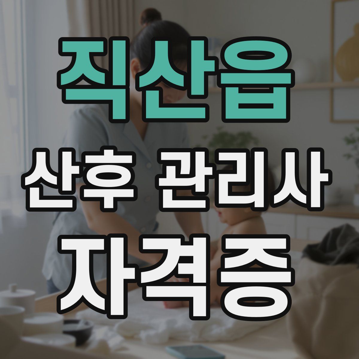 직산읍 산후 관리사 자격증