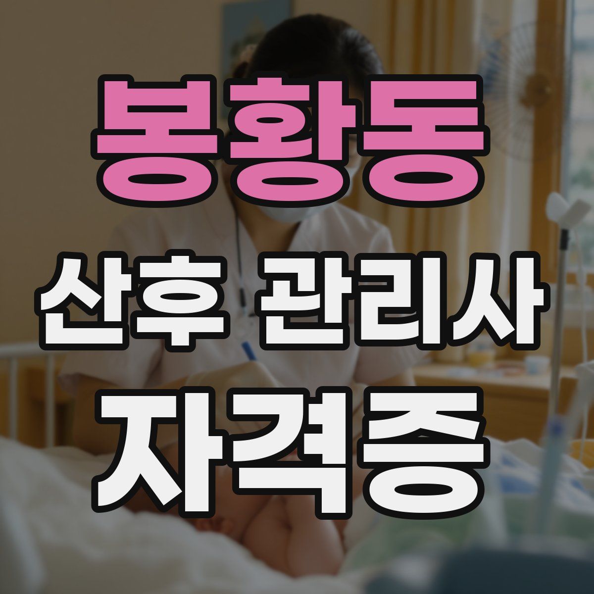봉황동 산후 관리사 자격증