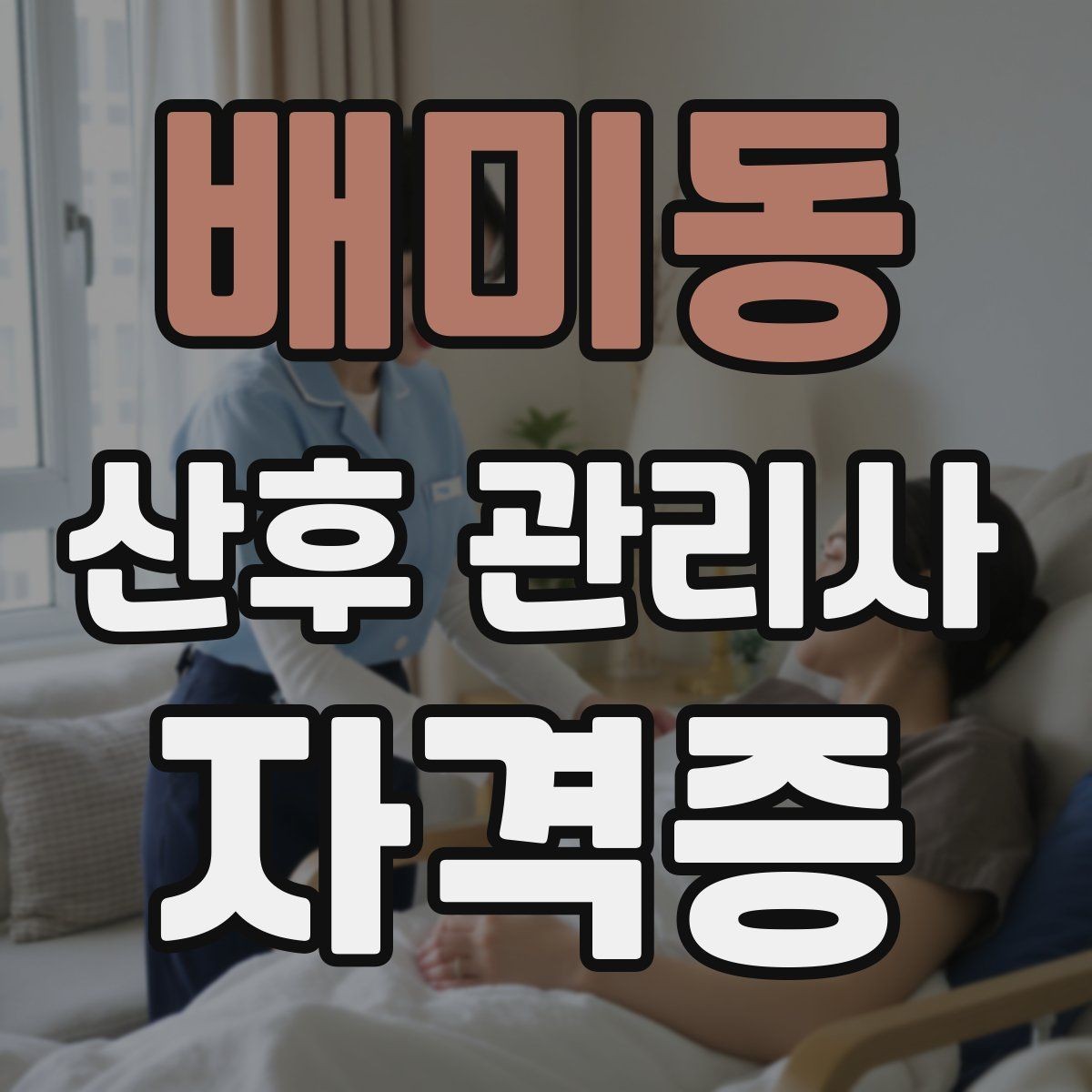 배미동 산후 관리사 자격증 민간자격증 선택 시 확인해야 할 것