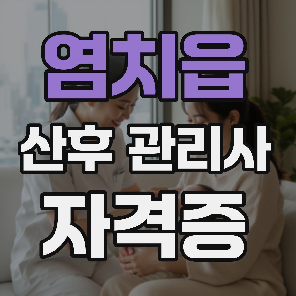 염치읍 산후 관리사 자격증