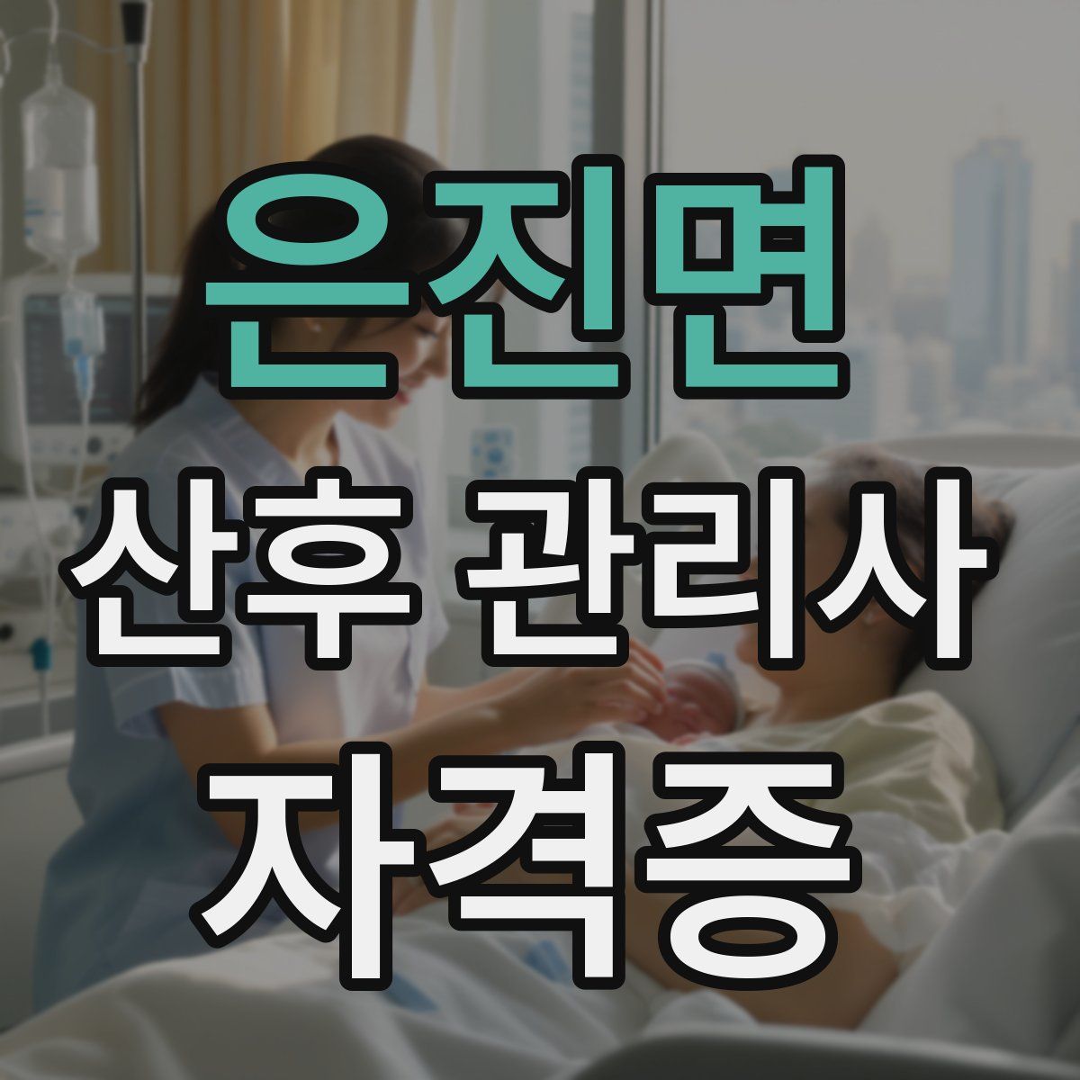 은진면 산후 관리사 자격증