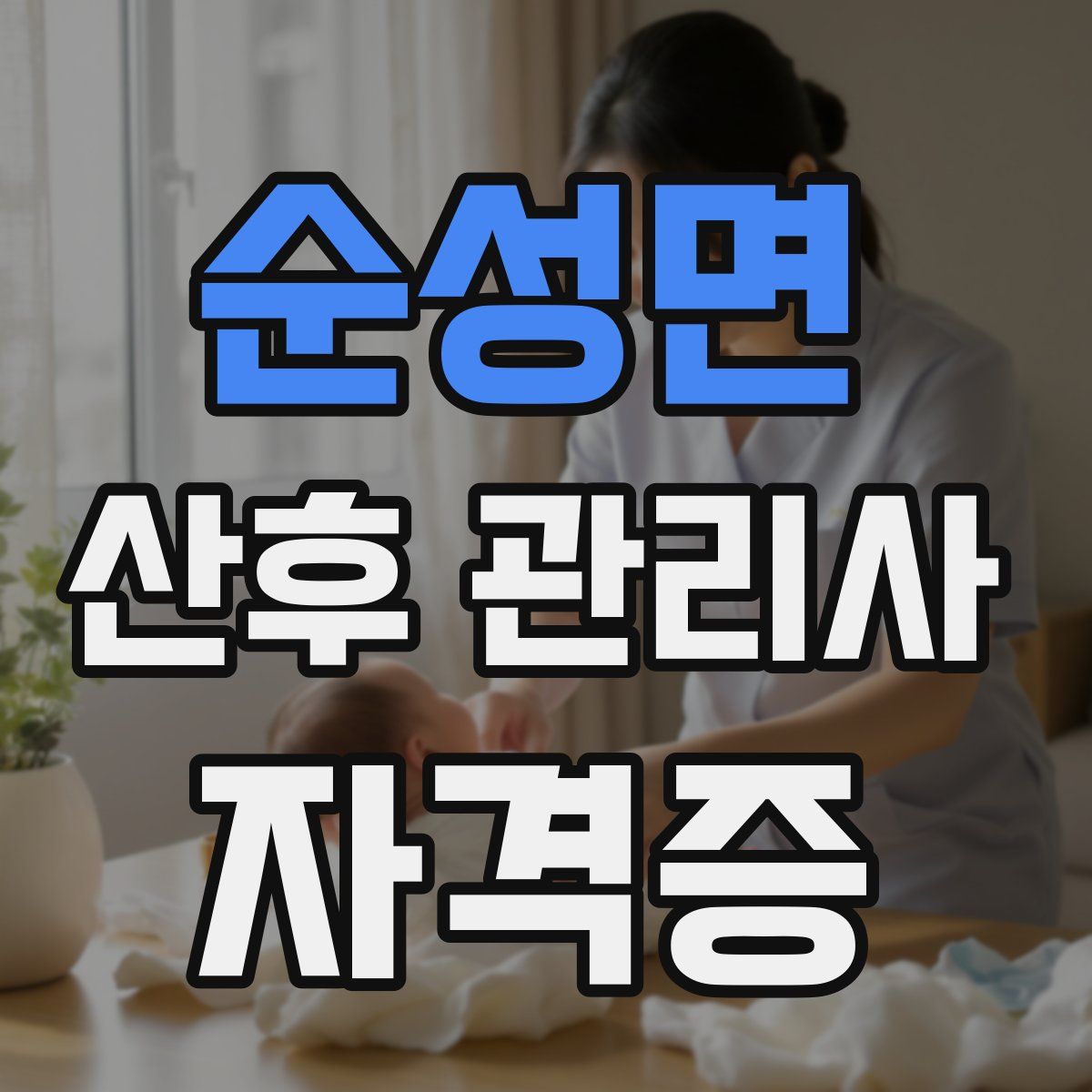 순성면 산후 관리사 자격증