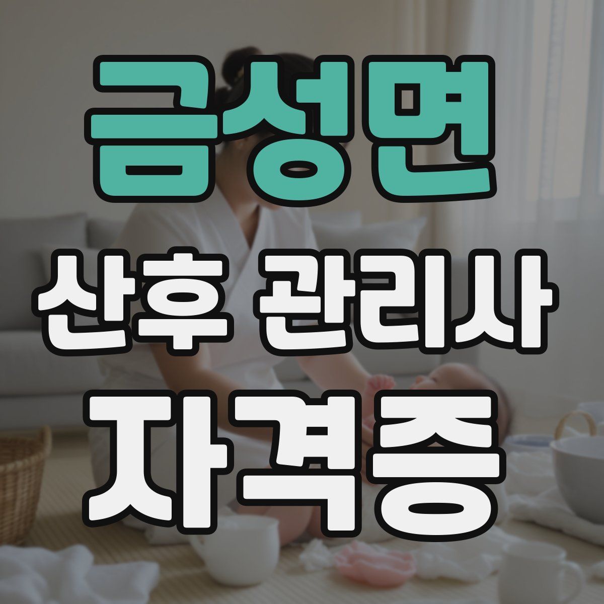 금성면 산후 관리사 자격증