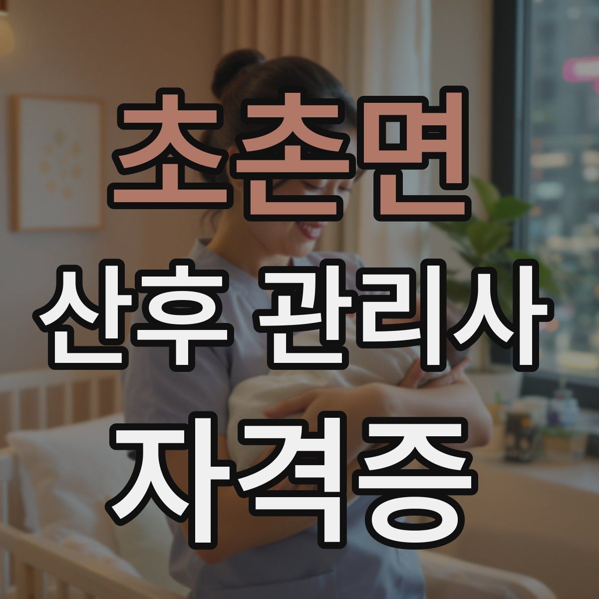 초촌면 산후 관리사 자격증