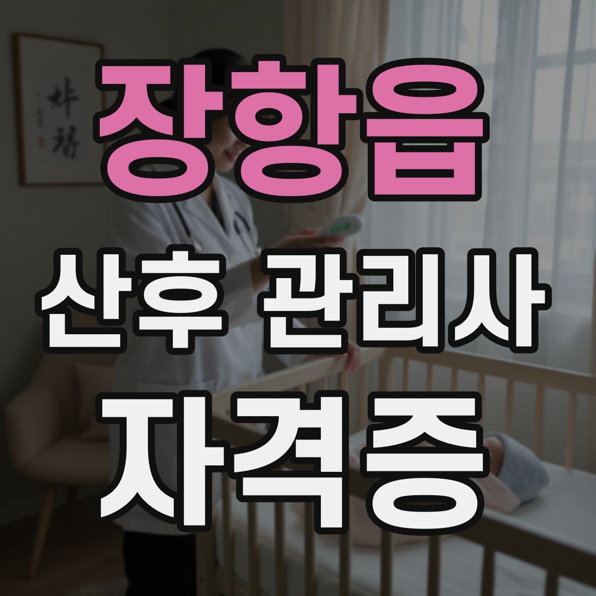장항읍 산후 관리사 자격증