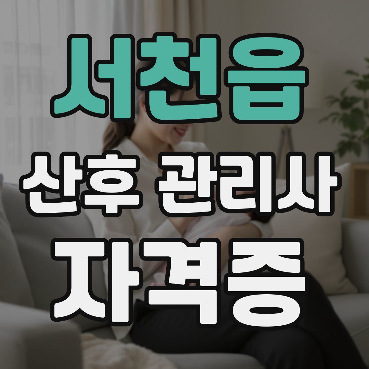 서천읍 산후 관리사 자격증