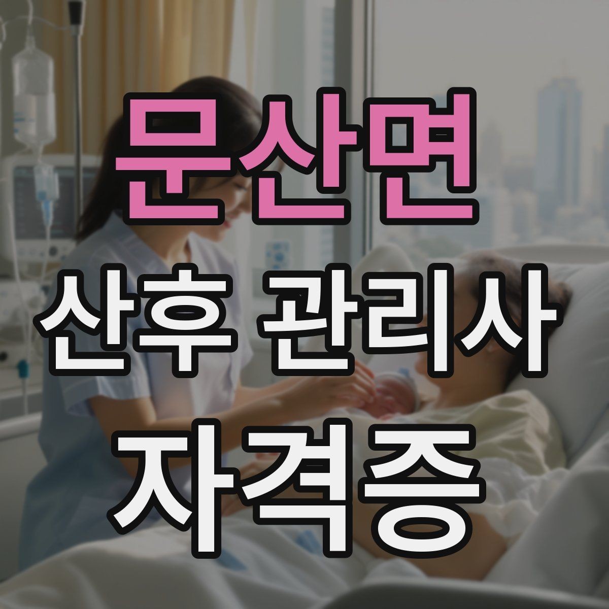 문산면 산후 관리사 자격증 경력 쌓는 방법과 포트폴리오 정리