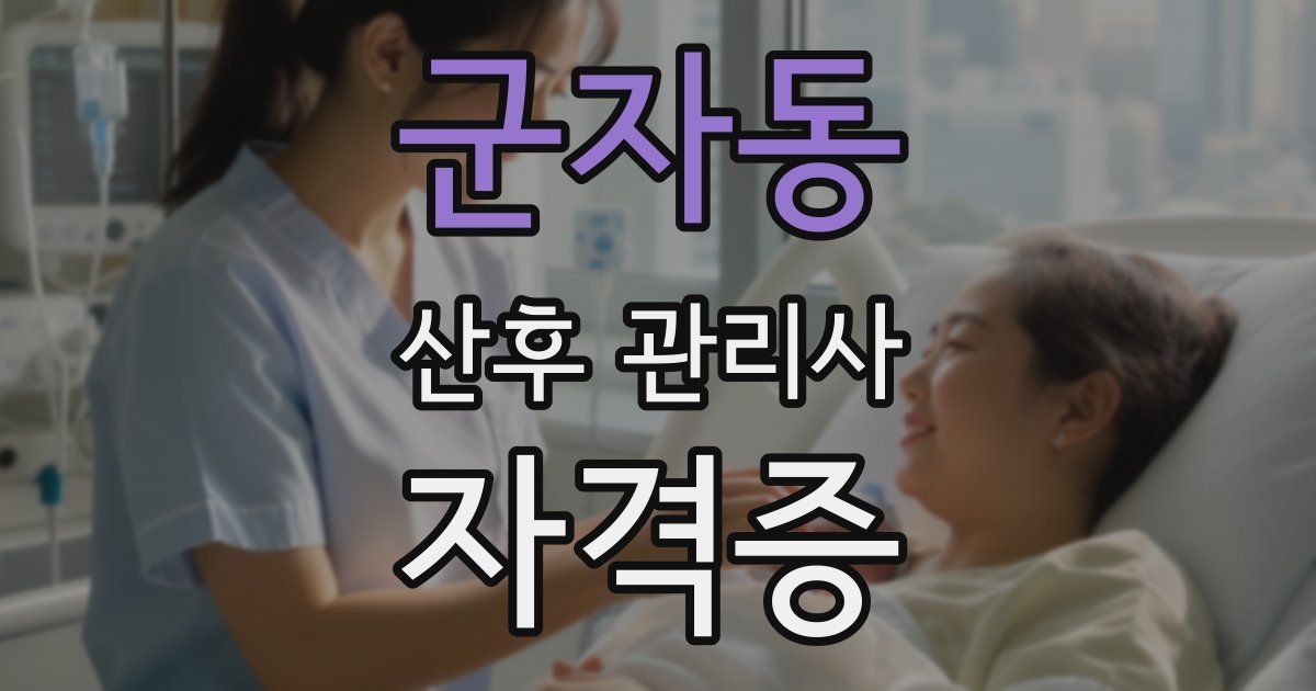 군자동 산후 관리사 자격증