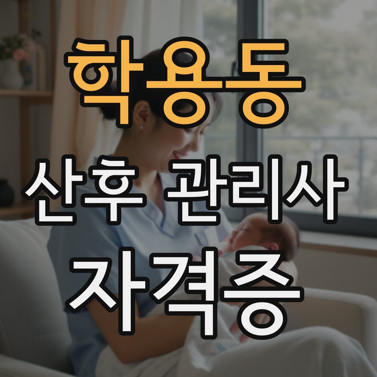 학용동 산후 관리사 자격증