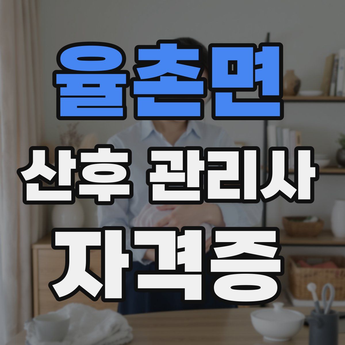 율촌면 산후 관리사 자격증
