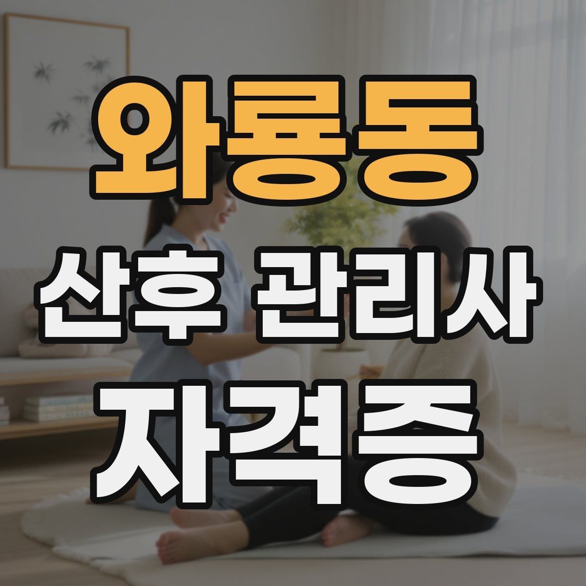 와룡동 산후 관리사 자격증 준비 전 알아두면 좋은 기본 업무