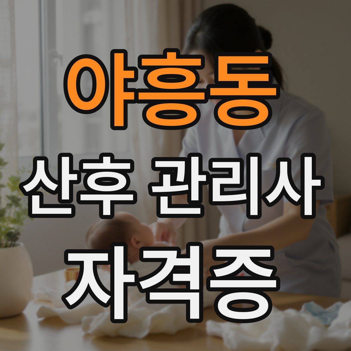 야흥동 산후 관리사 자격증