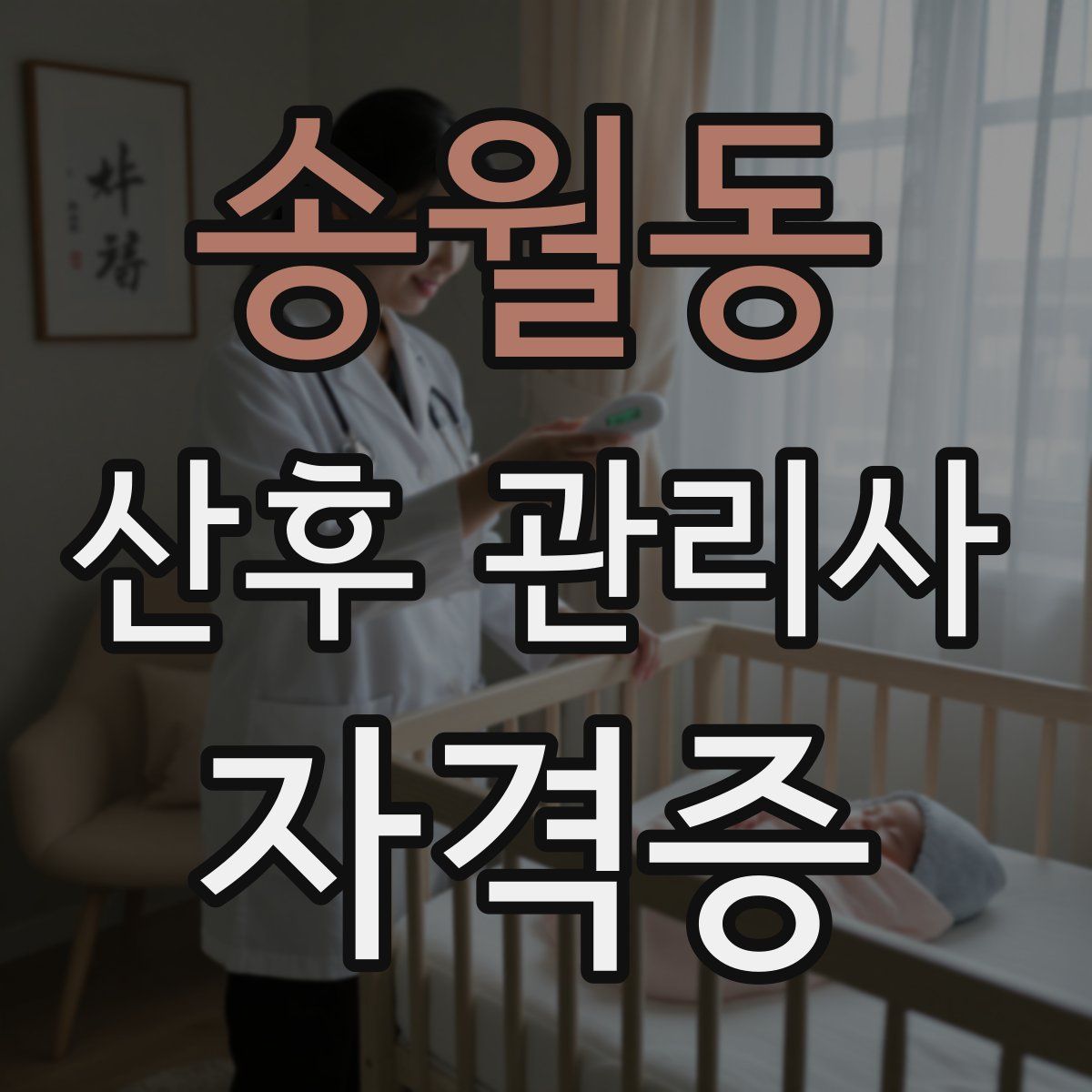 송월동 산후 관리사 자격증