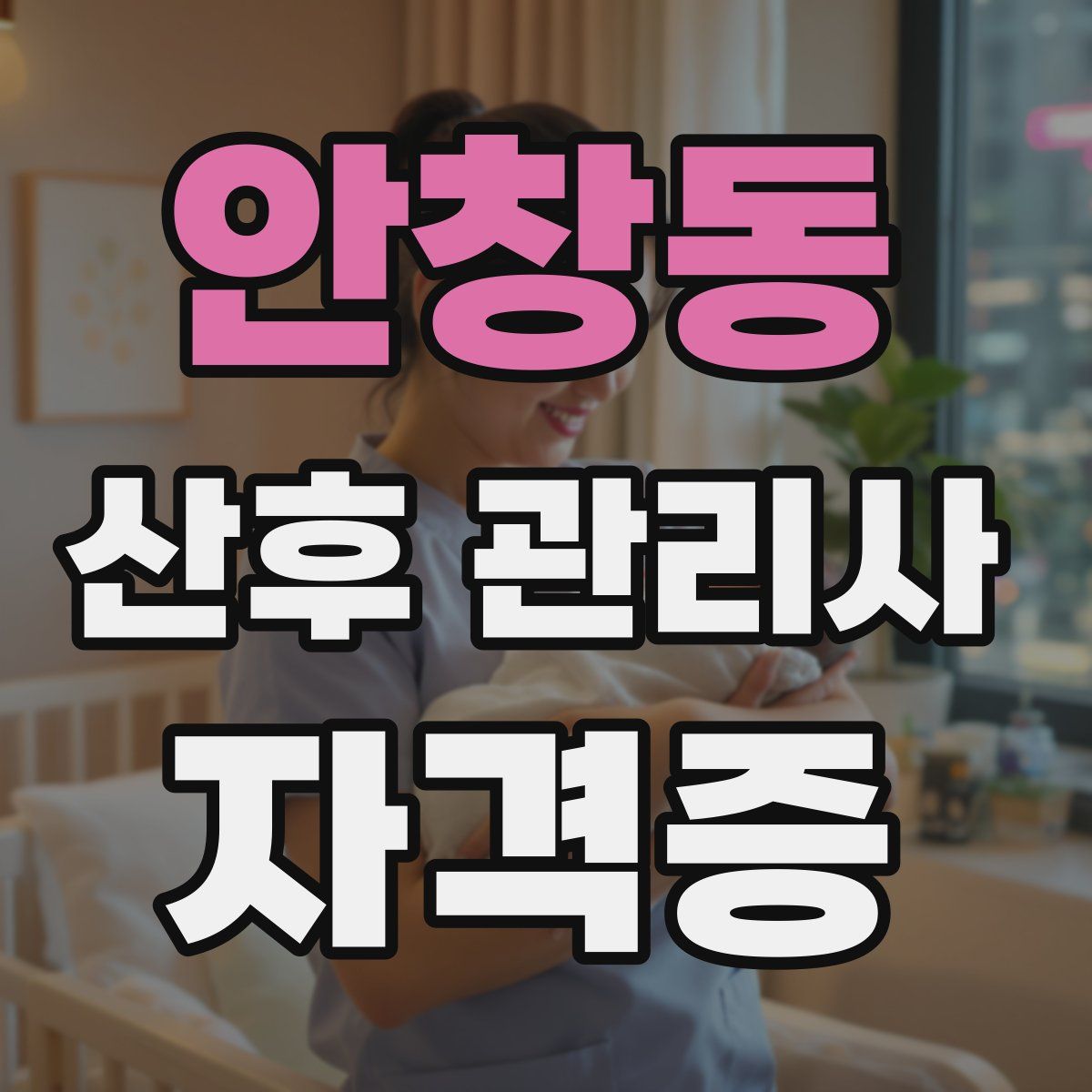 안창동 산후 관리사 자격증