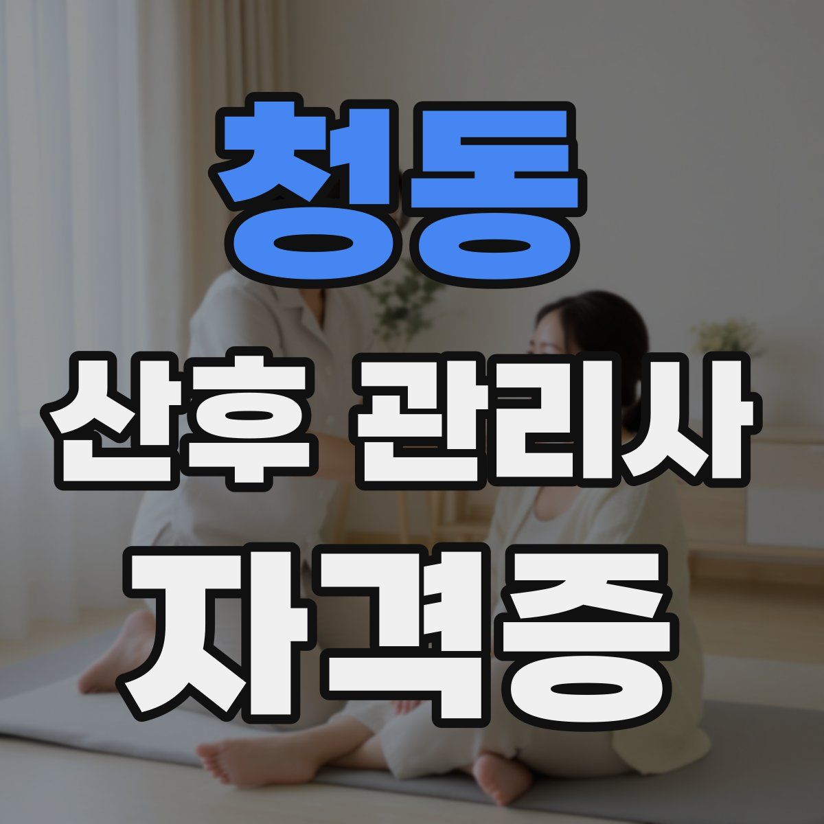 청동 산후 관리사 자격증