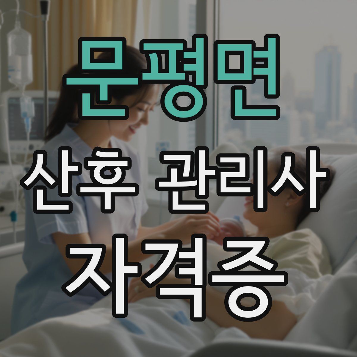 문평면 산후 관리사 자격증