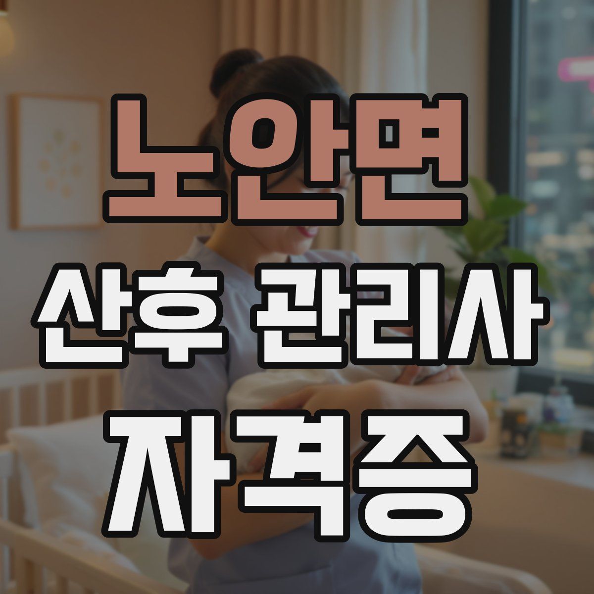노안면 산후 관리사 자격증