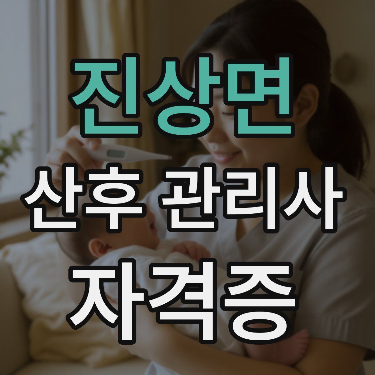 진상면 산후 관리사 자격증