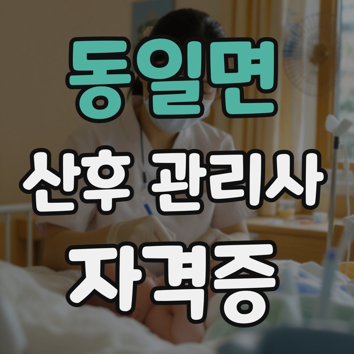 동일면 산후 관리사 자격증