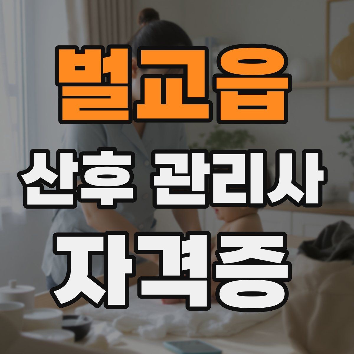 벌교읍 산후 관리사 자격증 시험 방식과 준비 순서를 한 번에 정리