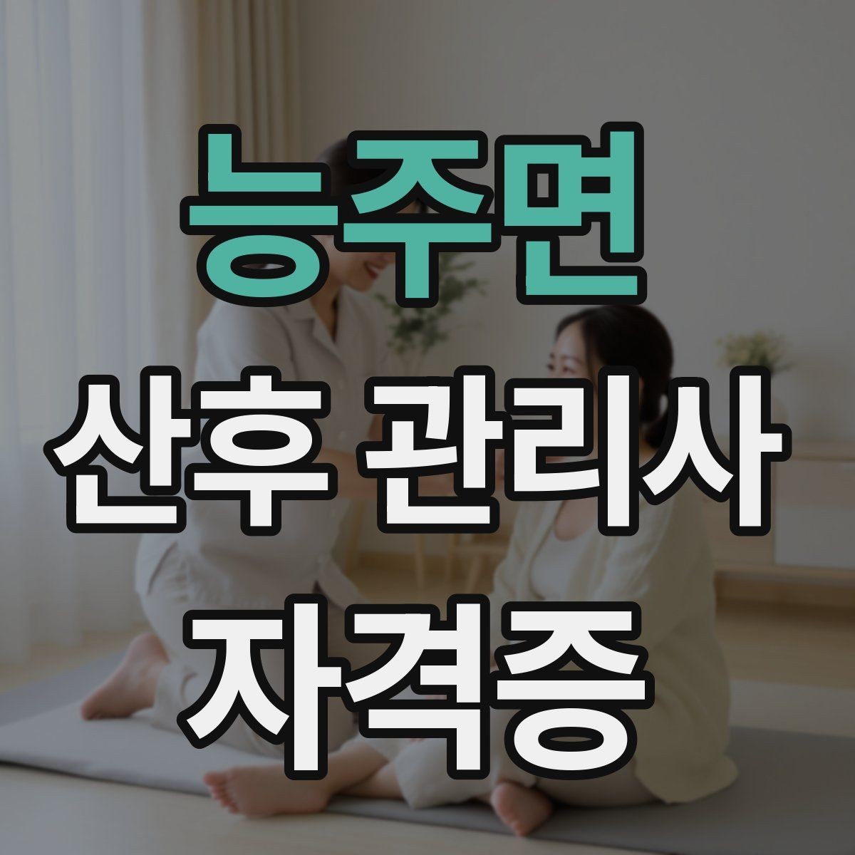 능주면 산후 관리사 자격증 신생아 외출 전 준비해야 할 체크리스트