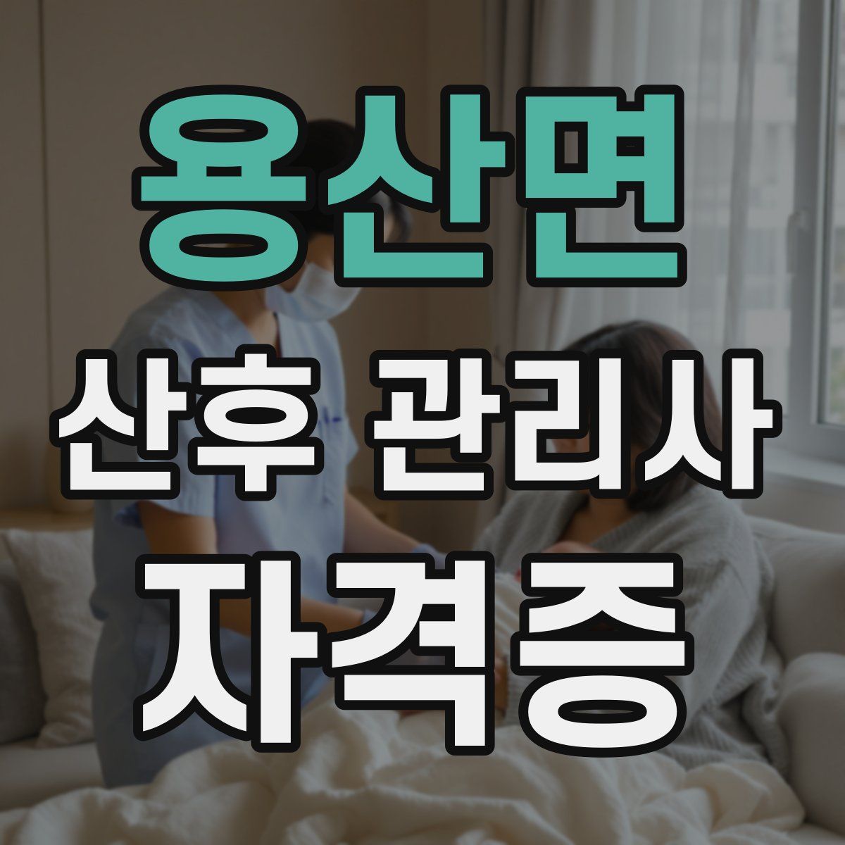 용산면 산후 관리사 자격증