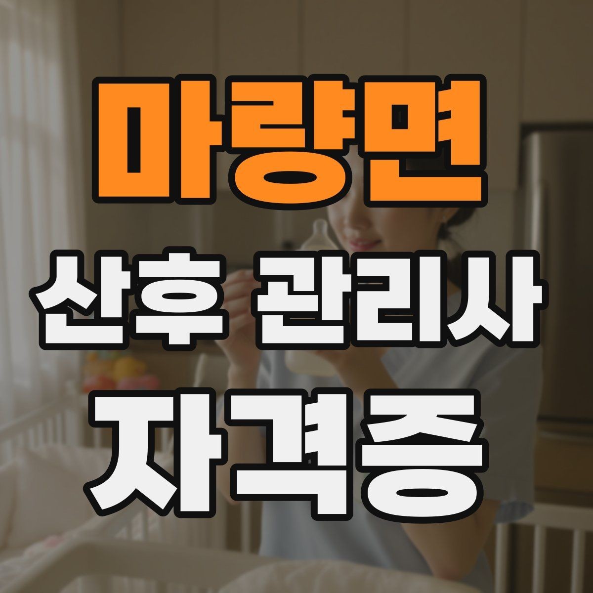 마량면 산후 관리사 자격증 산후조리원과 연계되는 업무가 있을까