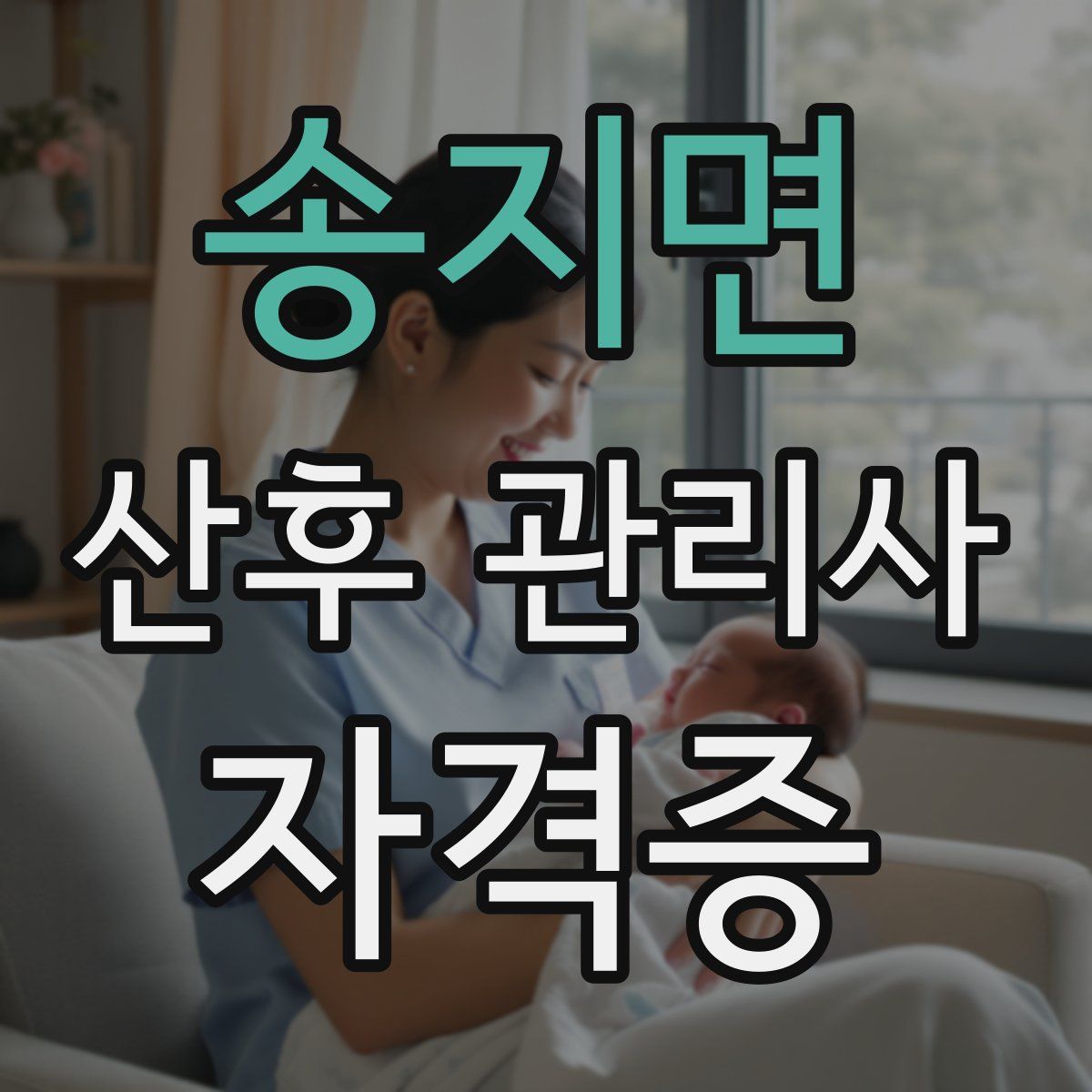 송지면 산후 관리사 자격증