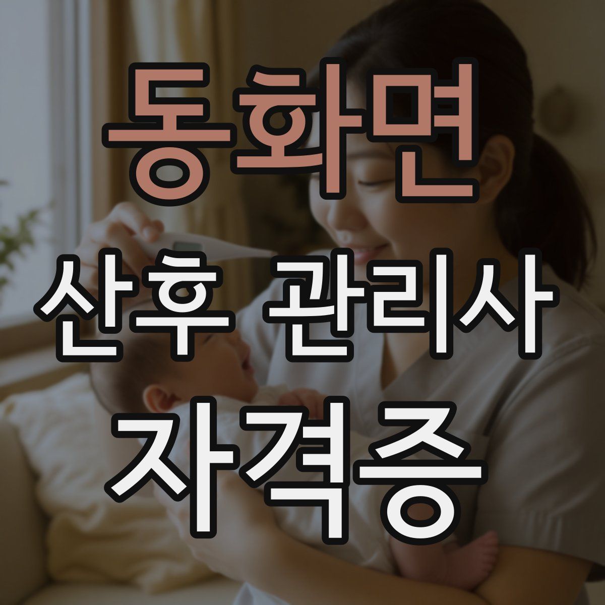 동화면 산후 관리사 자격증