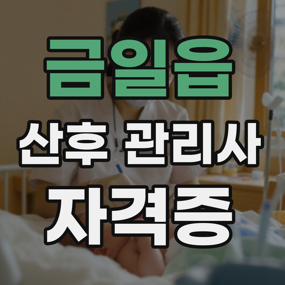금일읍 산후 관리사 자격증