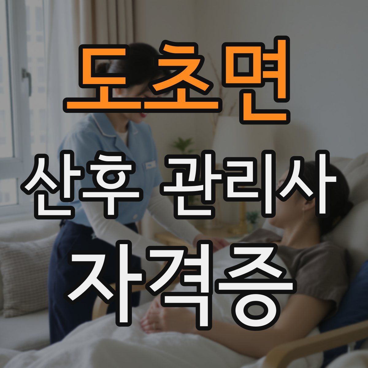 도초면 산후 관리사 자격증
