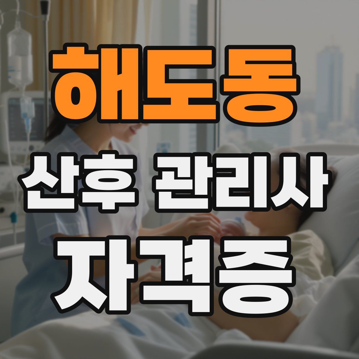 해도동 산후 관리사 자격증