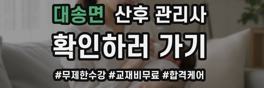 대송면 산후 관리사 자격증