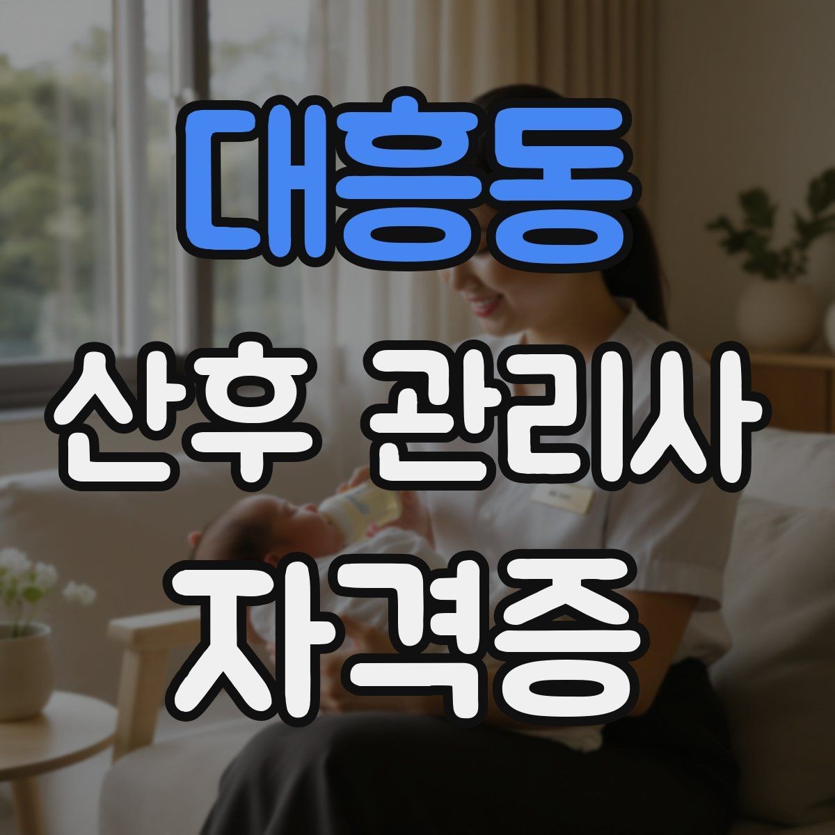 대흥동 산후 관리사 자격증 산후도우미와 차이를 헷갈릴 때 정리